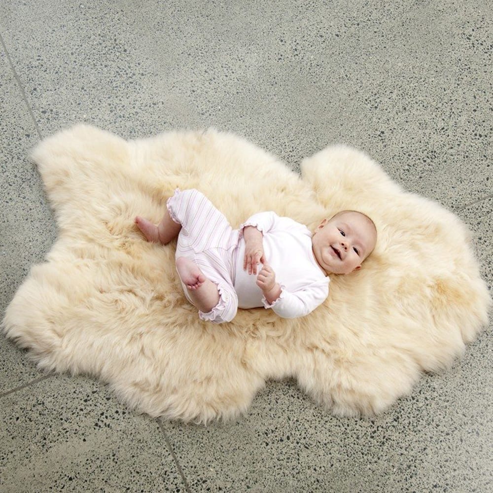 Ecowool Sheepskin Baby Rug - Long Wool