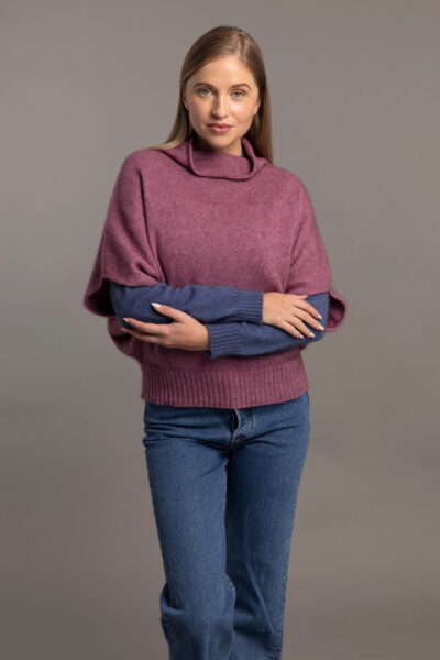 5043 shrug sweater heather