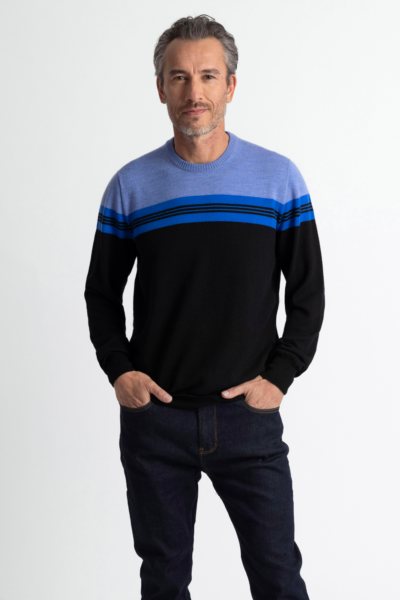 RM3028 Men's Variegated Crew Neck Shadow