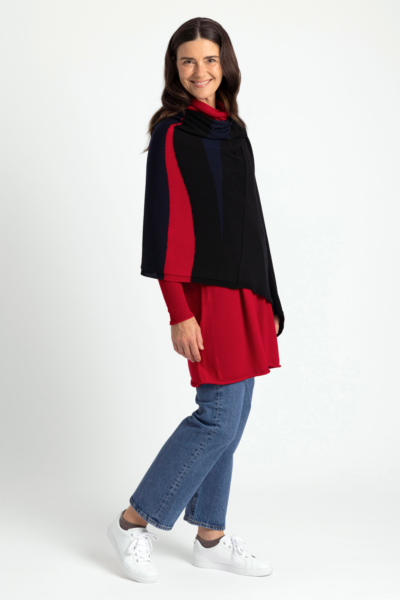 RM3029 Wave Poncho Umbra